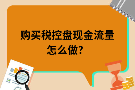 ​购买税控盘现金流量怎么做?